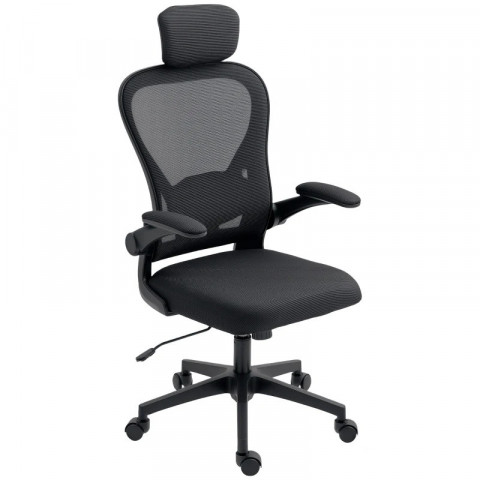 Ergonomická kancelářská židle se sklápěcími područkami | černá č.2