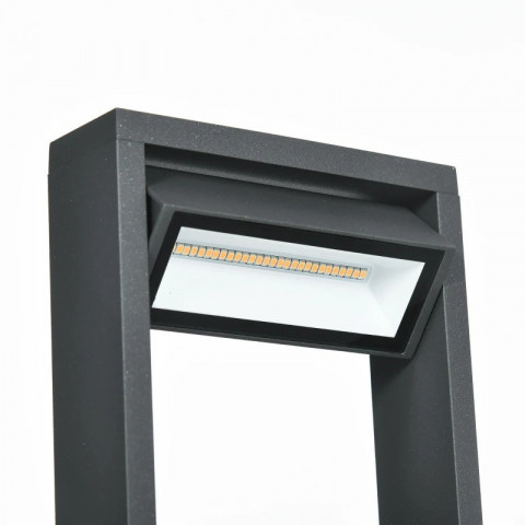 Zahradní světelný sloupek 16 x 5 x 90cm | tmavě šedý č.4