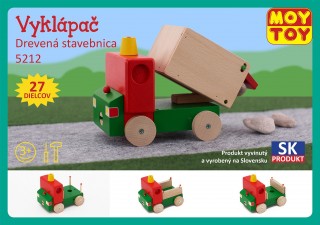 Drevená stavebnica Vyklápač Moy Toy