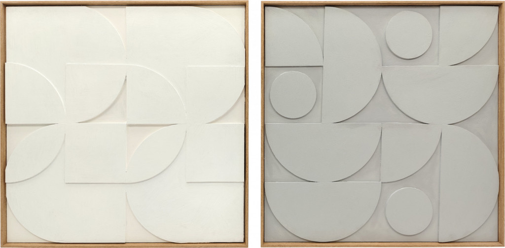 Nástěnná 3D dekorace | bílá