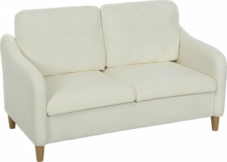 2místná malá pohovka 137 cm | krémově bílá č.1