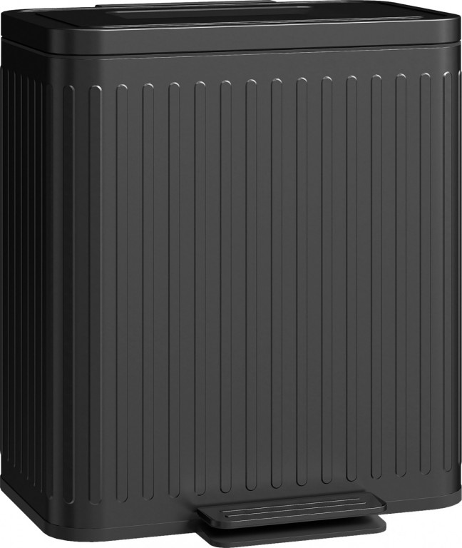 Kuchyňský odpadkový koš 2 x 20 litrů | černý