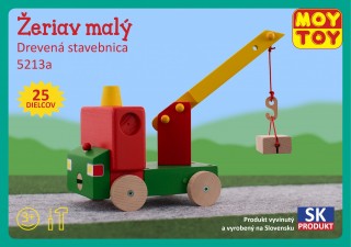 Drevená stavebnica Žeriav malý Moy Toy č.1