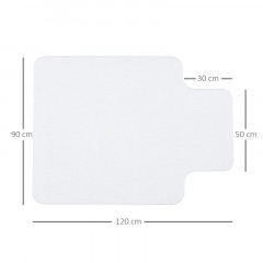 Podložka pod židli 90x120 cm | průhledná č.3