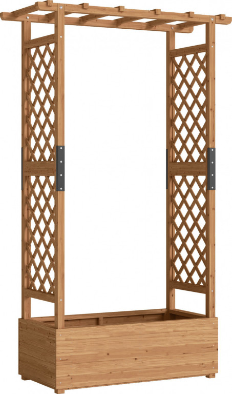 Vyvýšený záhon 110 x 44 x 181 cm | oranžový