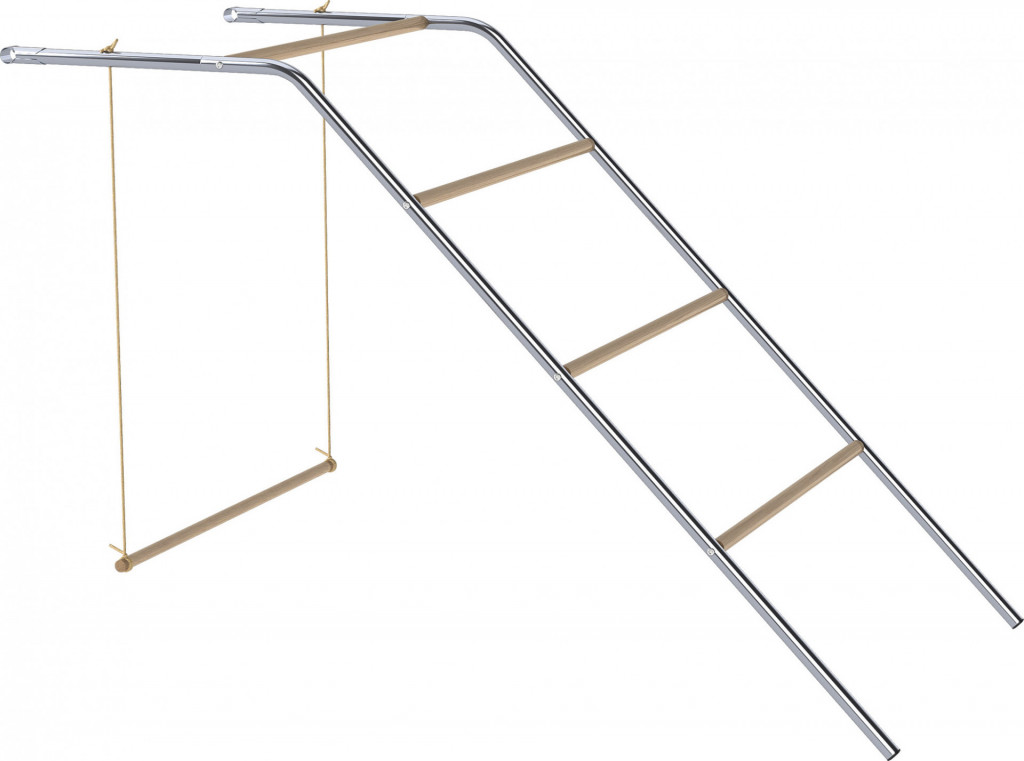 Dřevěná prolézačka pro kuřata | stříbrná