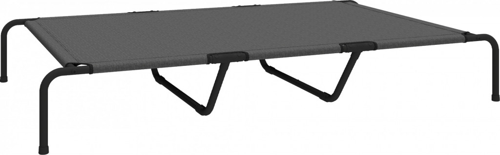 Vyvýšený pelíšek pro velké psy 152 x 94 x 23 cm | šedý