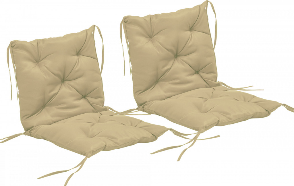 Sada 2 polštářů na sezení 98 x 50 cm | khaki