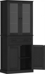 Kuchyňská skříňka 76 x 40 x 182,5 cm | černá č.1