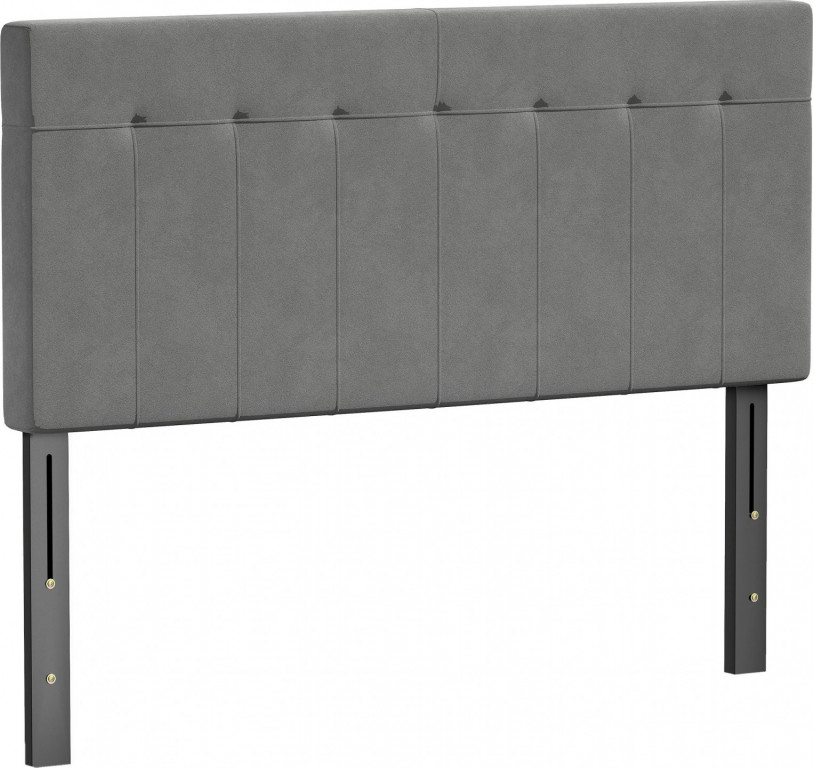 Čelo postele 140 x 10 x 106/116/126 cm | šedá