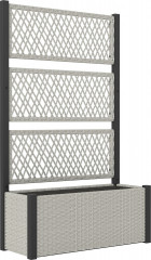 Vyvýšený záhon s popínavou mříží | šedý č.1