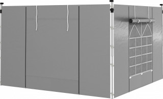 Sada 2 bočních panelů pro altán 3x3/3x6 m | šedé č.1