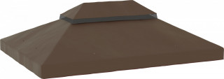 Náhradní střecha pro zahradní altán 4x3 m | kávová č.1