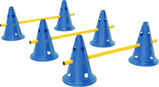 Agility set s výškově nastavitelnými překážkami | modrý + žlutý č.1