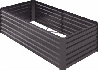 Vyvýšený záhon z oceli | šedý č.1