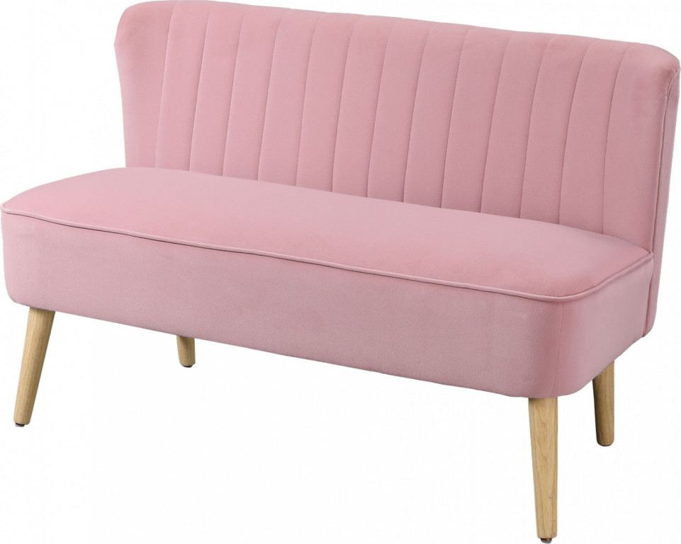 Pohovka 117 x 56,5 x 77 cm | růžová