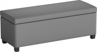Lavice s úložným prostorem | šedá č.1