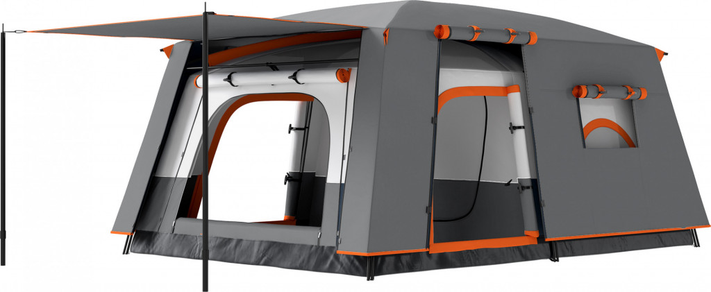 Kempinkový stan pro 4-6 osob | šedý