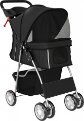 Kočárek pro psy kočárek pro psy a kočky | černý č.1