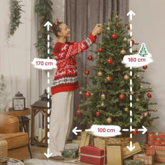 Umělý vánoční stromeček 180 cm | zelený č.2