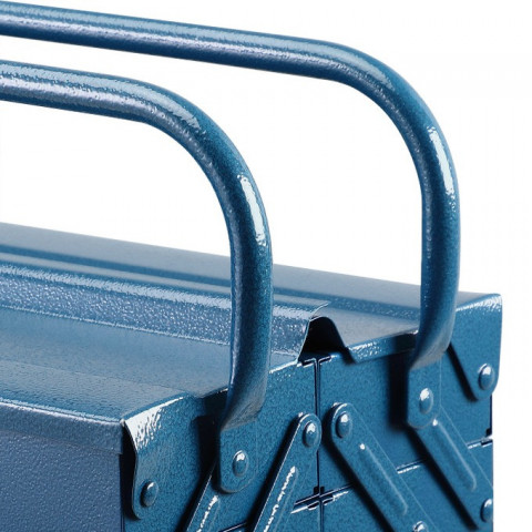 Ocelový kufřík na nářadí 53x20x20cm | modrý č.6