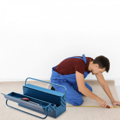 Ocelový kufřík na nářadí 53x20x20cm | modrý č.3