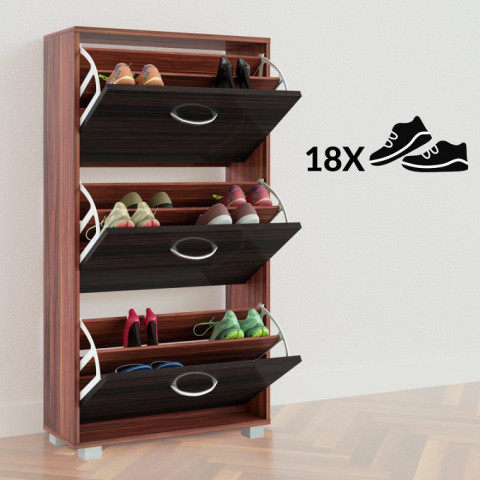 Botník výklopný | wenge-černý č.4