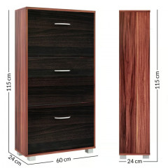 Botník výklopný | wenge-černý č.2