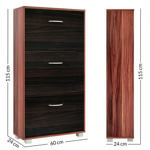 Botník výklopný | wenge-černý č.2