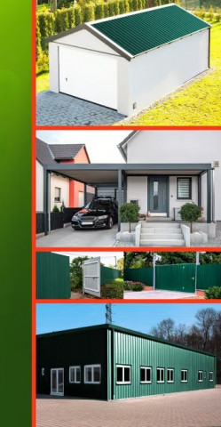 Sada 14 trapézových plechů 110x46cm | zelená č.4