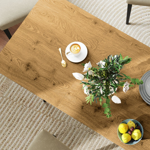 Rozkládací jídelní stůl 120/160 x 75 cm | přírodní č.5