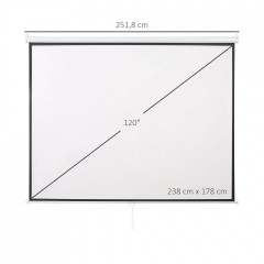 Projekční plátno 244 x 1832 cm | bílé + černé č.3