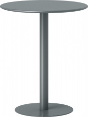 Jídelní stůl 60 x 60 cm kulatý | šedý č.1