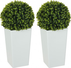 Sada 2 umělých eukalyptových koulí 65 cm | zelené č.1