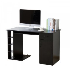 Kancelársky PC stôl 120 x 60 x 75 cm | čierny č.1