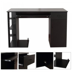 Kancelársky PC stôl 120 x 60 x 75 cm | čierny č.2