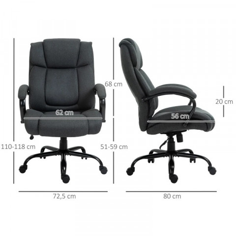 Ergonomická manažerská židle | tmavě šedá č.2