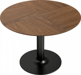 Kulatý jídelní stůl, Ø110cm | hnědý č.1