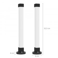 Dvoudílná sada LED stolních lamp s chytrým ovládáním | bílá č.3