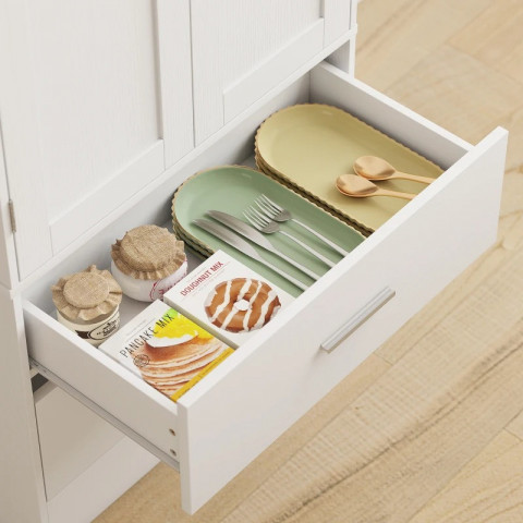 Kuchyňská skříň s nastavitelnými policemi 60 x 40 x 159 cm | bílá č.4