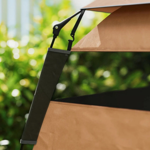 Stan pro domácí mazlíčky, 120 x 120 x 106 cm | tmavě hnědý č.4