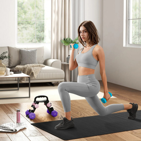 Sada 6 činek se skládacím stojanem | růžová + modrá + tyrkysová č.3