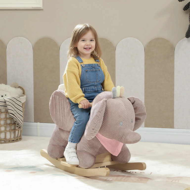 Dětský houpací slon | hnědý