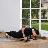 Sada 2 protiskluzových tyčí na kliky | černé č.1