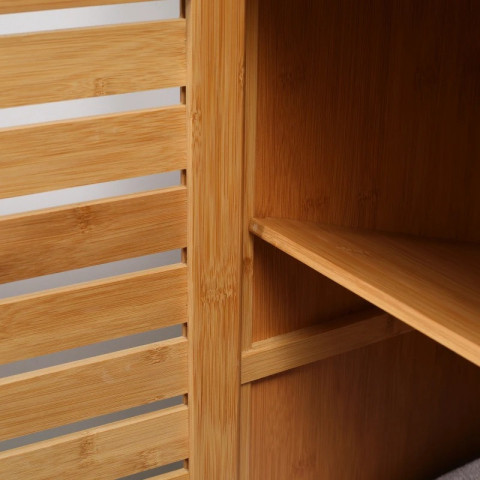 Bambusová koupelnová skříňka 60 x 30 x 120 cm | přírodní č.5