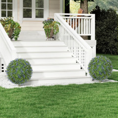 Sada 2 umělých rostlin levandule 60 cm | fialovo-zelená č.2