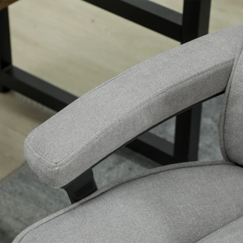 Ergonomická kancelářská židle s houpací funkcí | světle šedá č.5