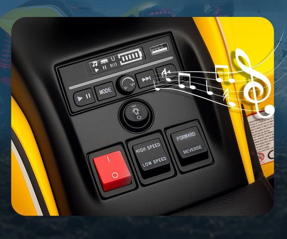 Elektrická dětská čtyřkolka se 2 motory | žlutá č.5