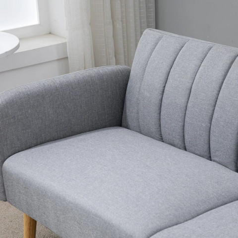 Rozkládací 2místná pohovka, 173 x 75 x 73 cm | šedá č.6