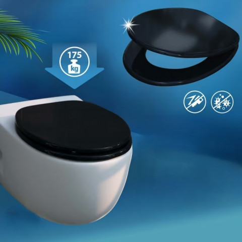 WC sedátko Black s tlumeným dovíráním č.4